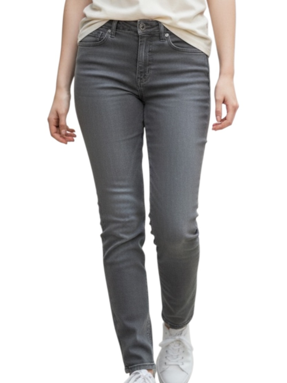 Levi's Women's Gray Corduroy Straight-Leg Jeans